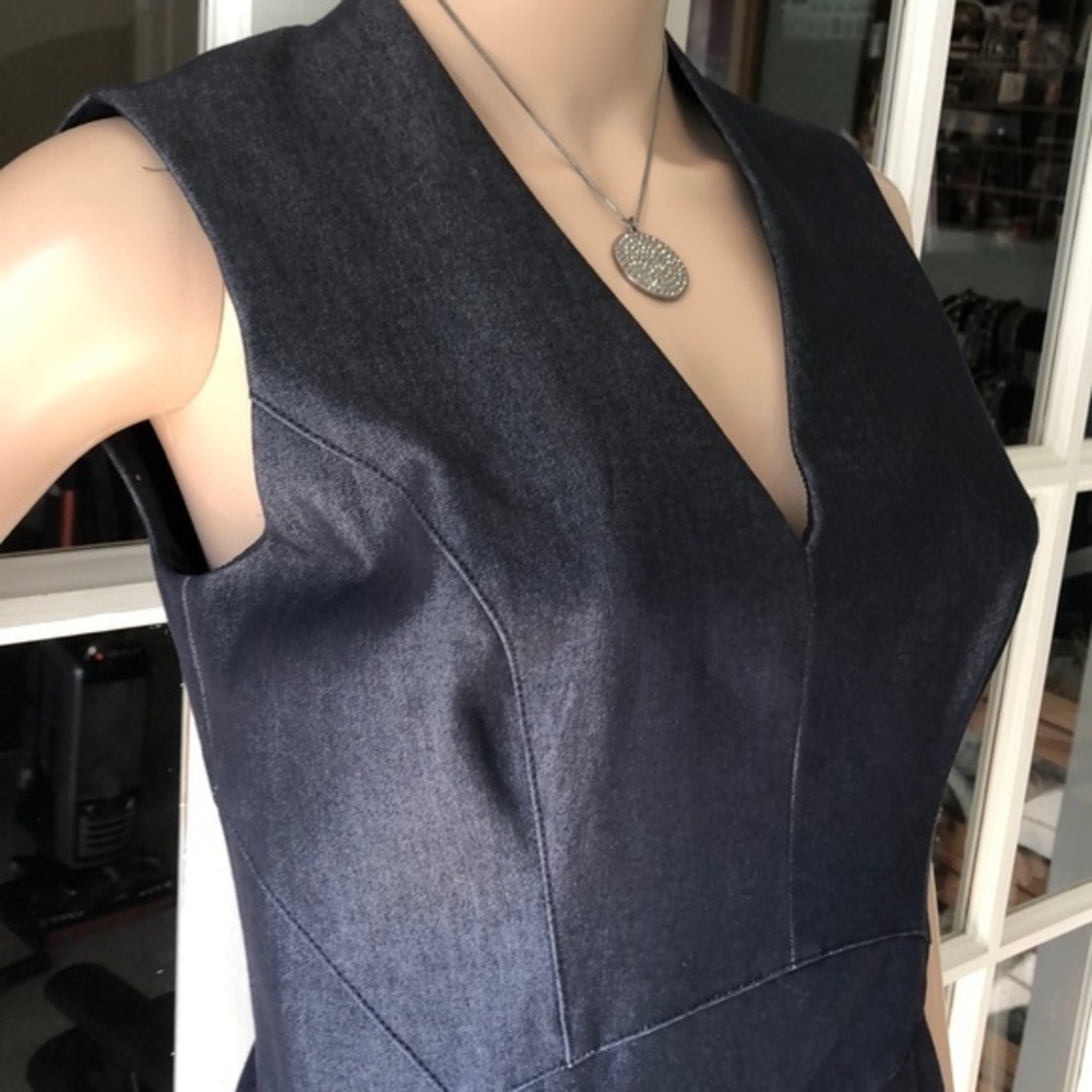 WHBM stretch fitted jeans dress - Picture 3 of 10